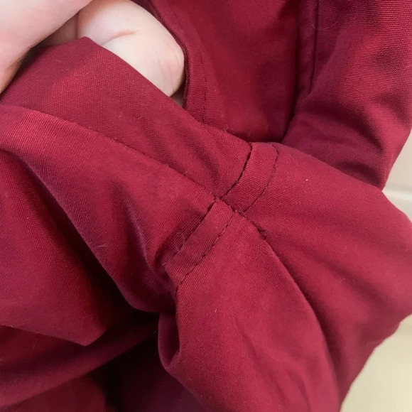 Vintage  Jackson Hole Burgundy Bib Overall Snow Pants M - Picture 8 of 11